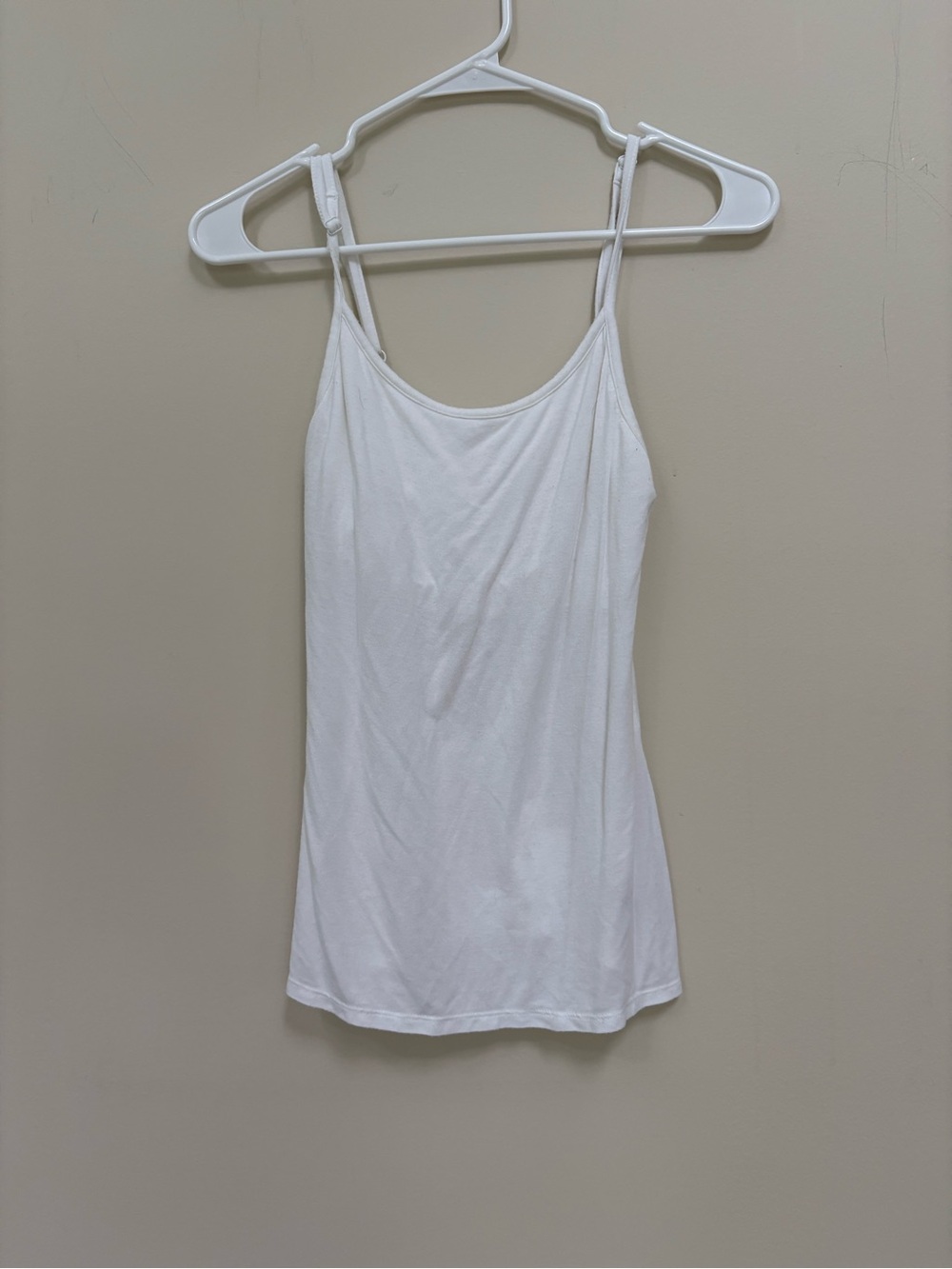 Stars Above Women’s Small White Camisole Tank Top Built In Bra Soft